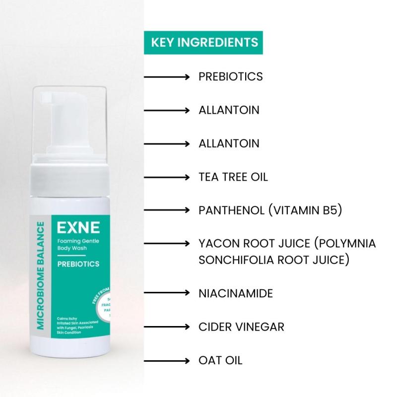 EXNE Foaming Gentle Body Wash – Prebiotics